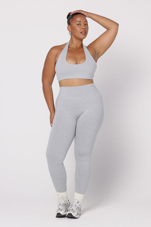 Halter Bra | Marble Grey