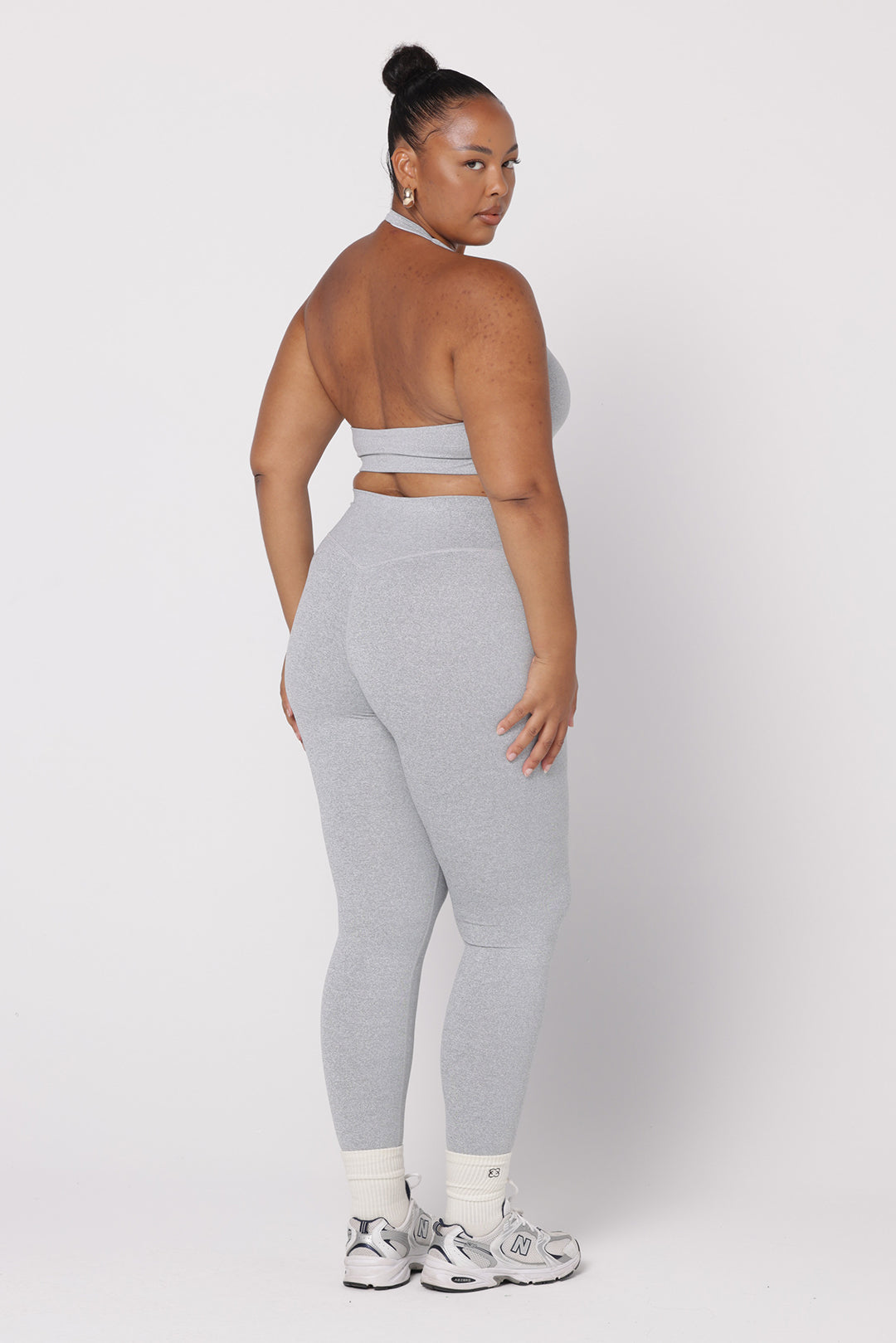 Halter Bra | Marble Grey