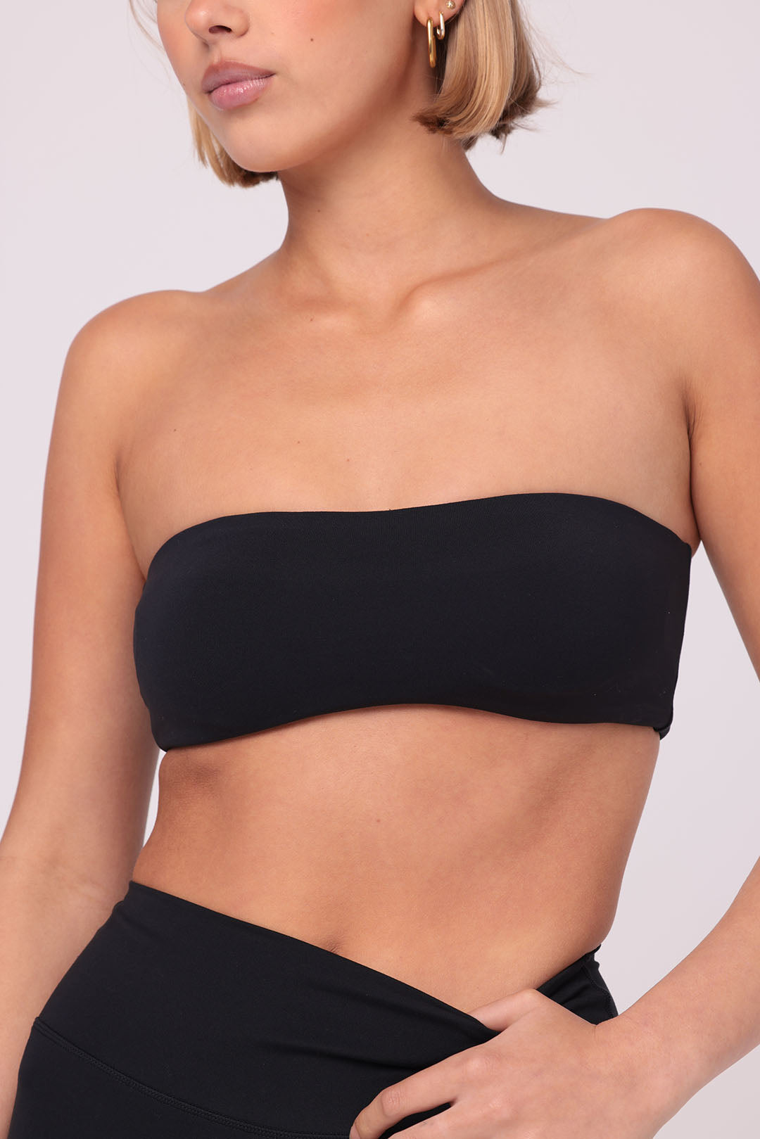 Bandeau Sports Bra | Black