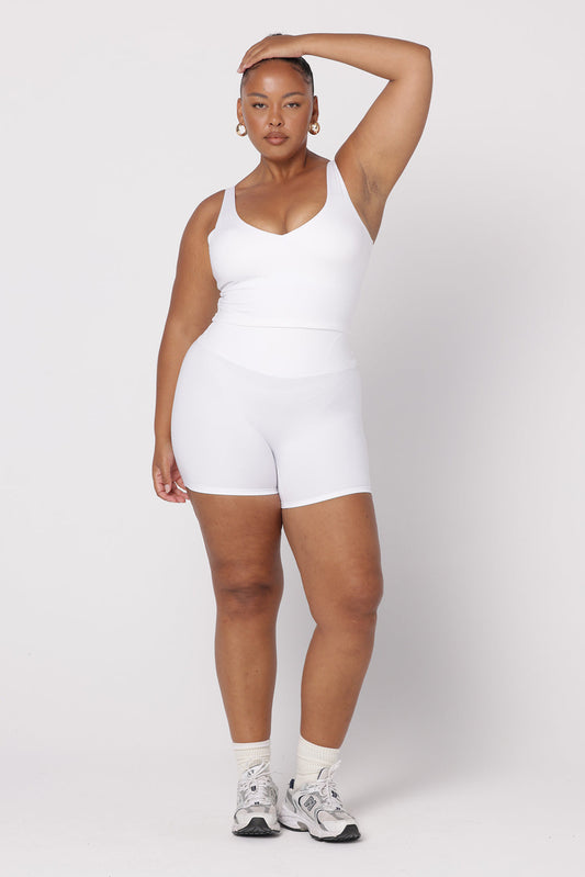Bike Shorts 6" | White