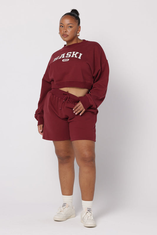 Sweat Shorts | Burgundy