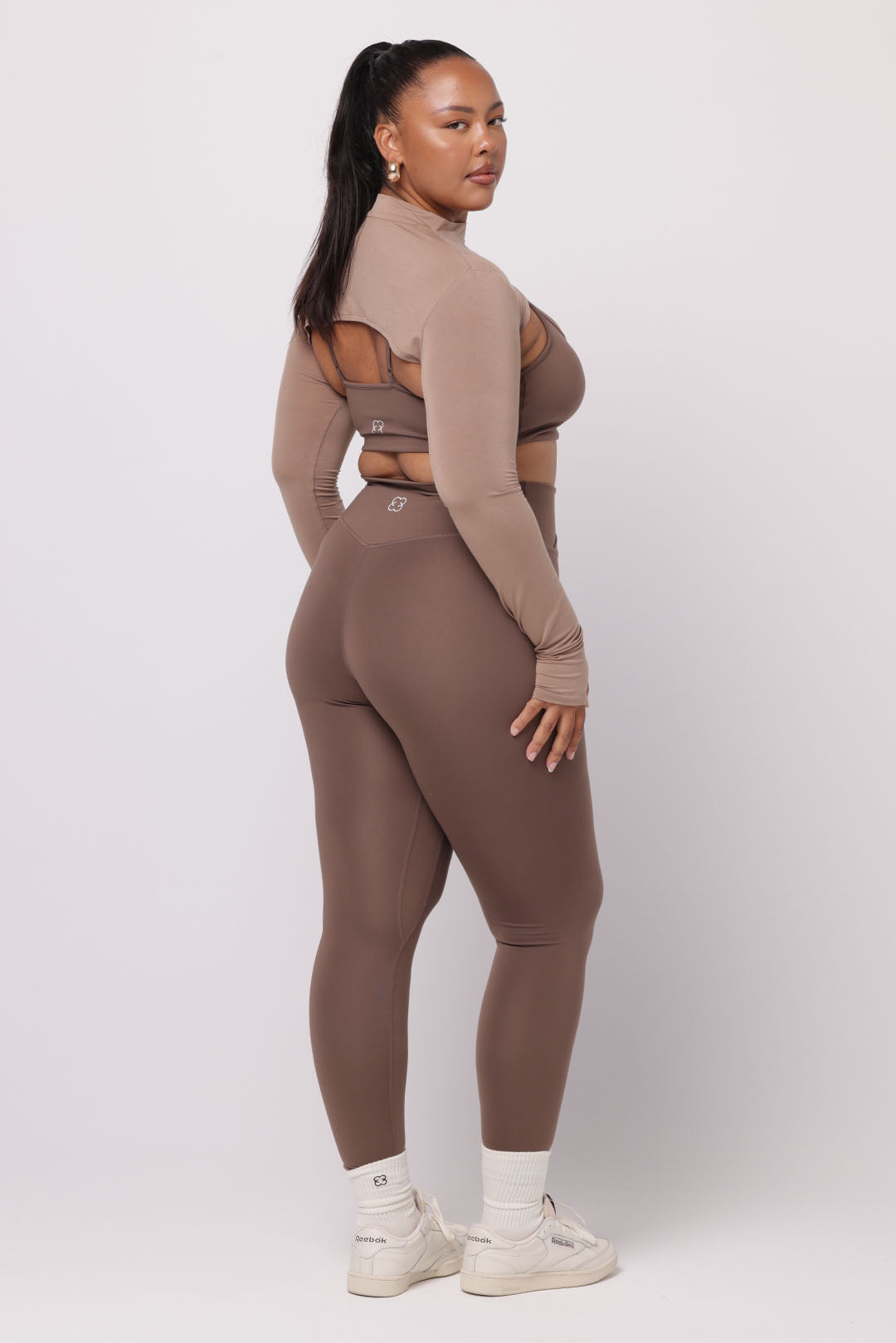High Neck Shrug | Coffee Bean