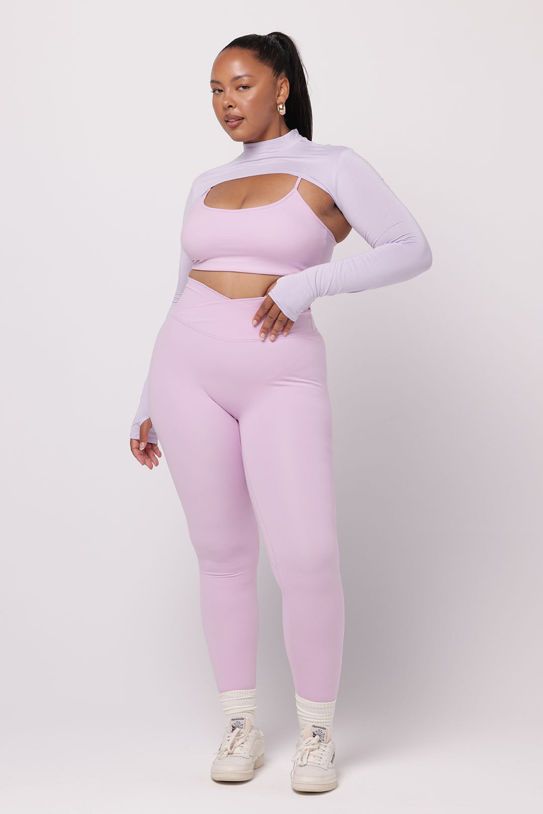 High Neck Shrug | Lilac