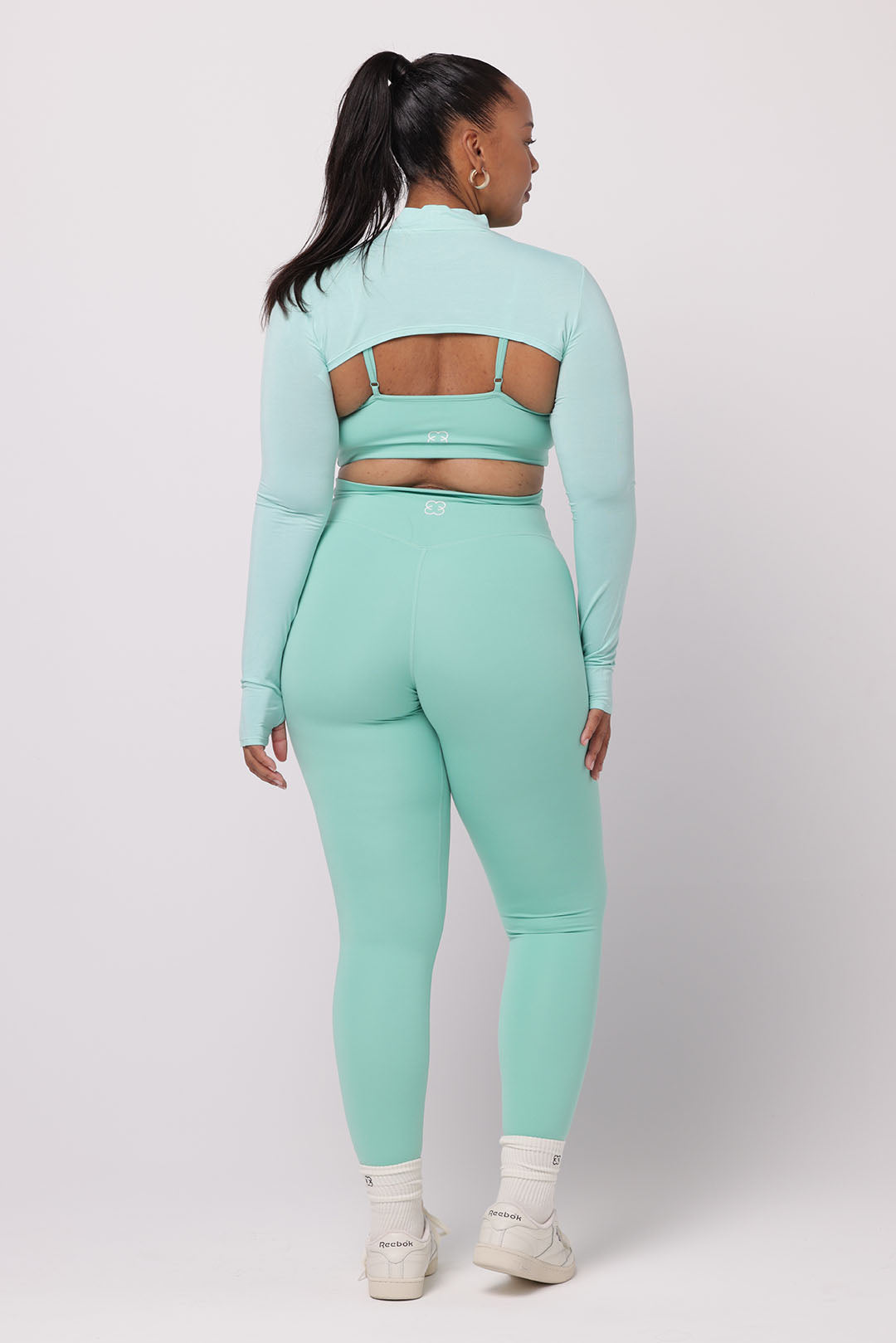 High Neck Shrug | Aquamarine