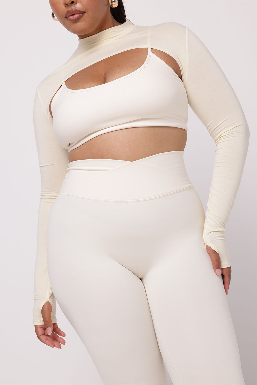 High Neck Shrug | Butter