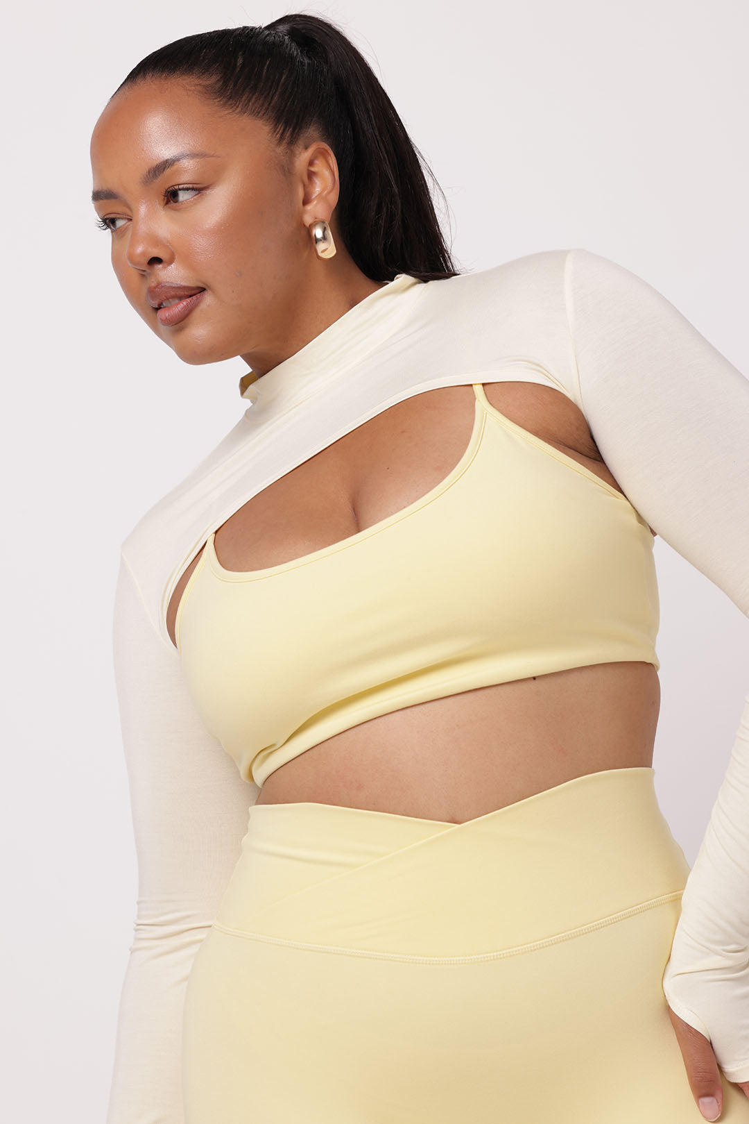 High Neck Shrug | Butter