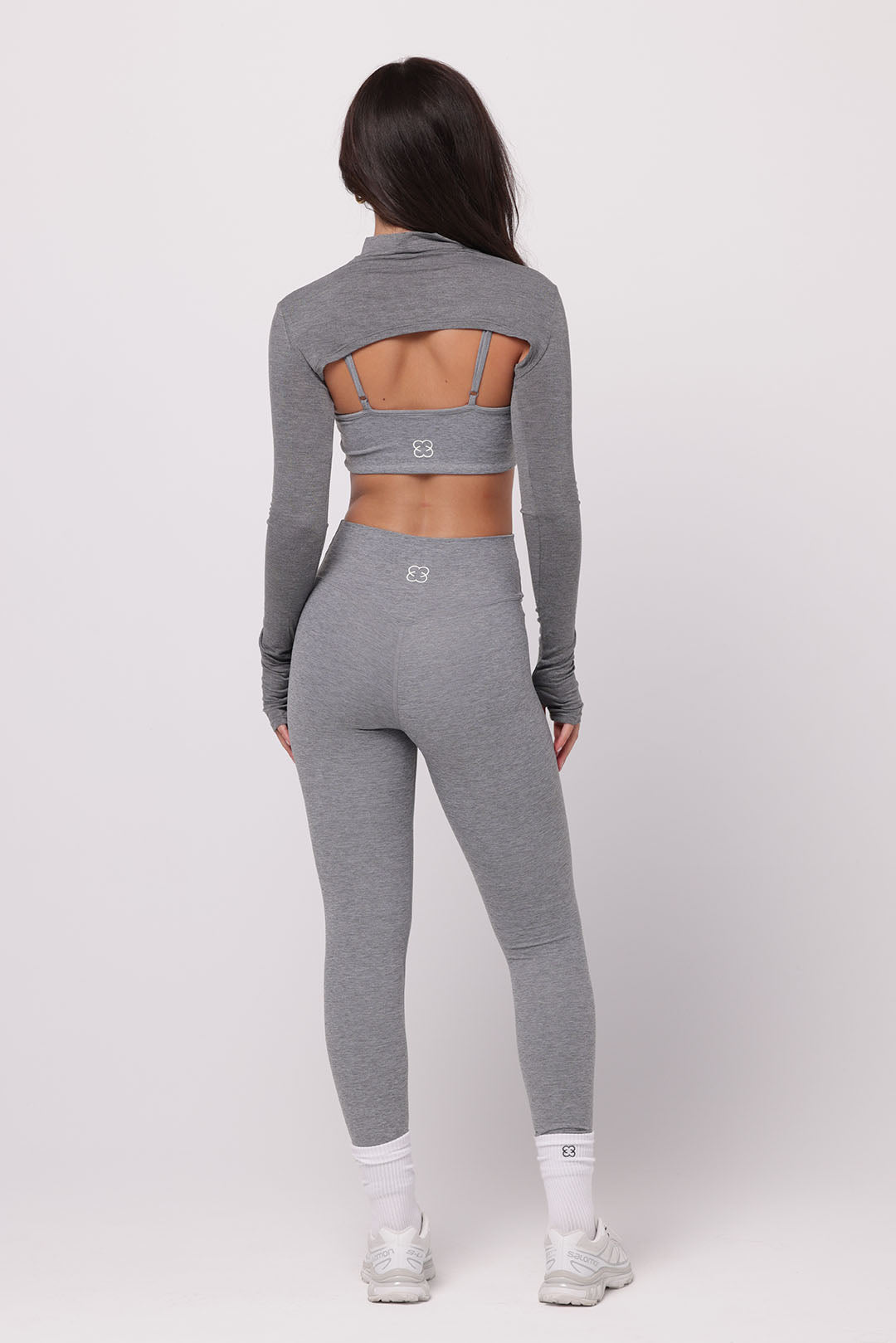 High Neck Shrug | Grey Marle