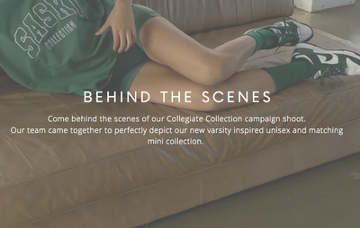 BTS of our COLLEGIATE COLLECTION