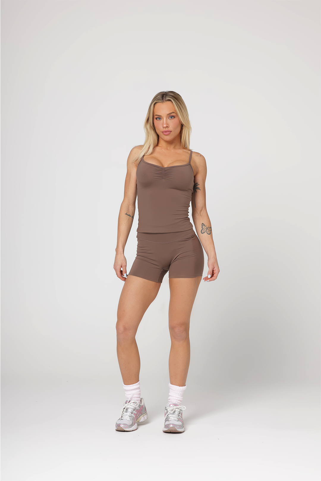 Ruched Cami | Coffee Bean