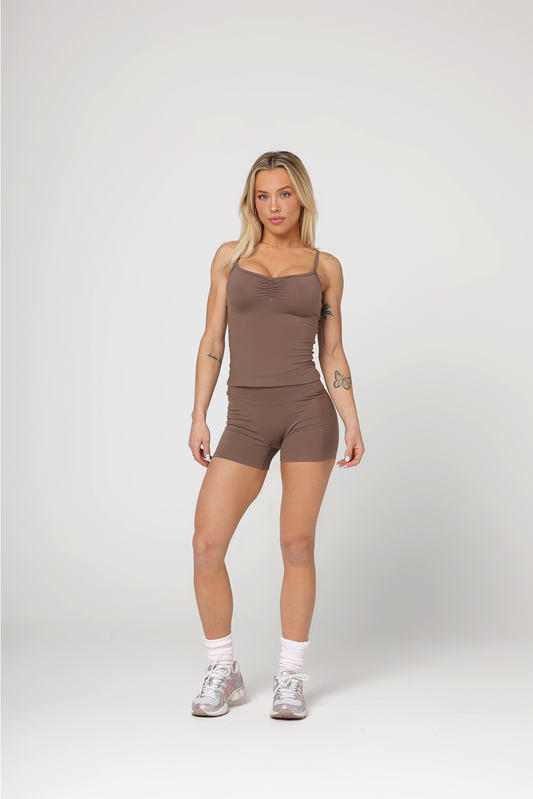 Ruched Cami | Coffee Bean