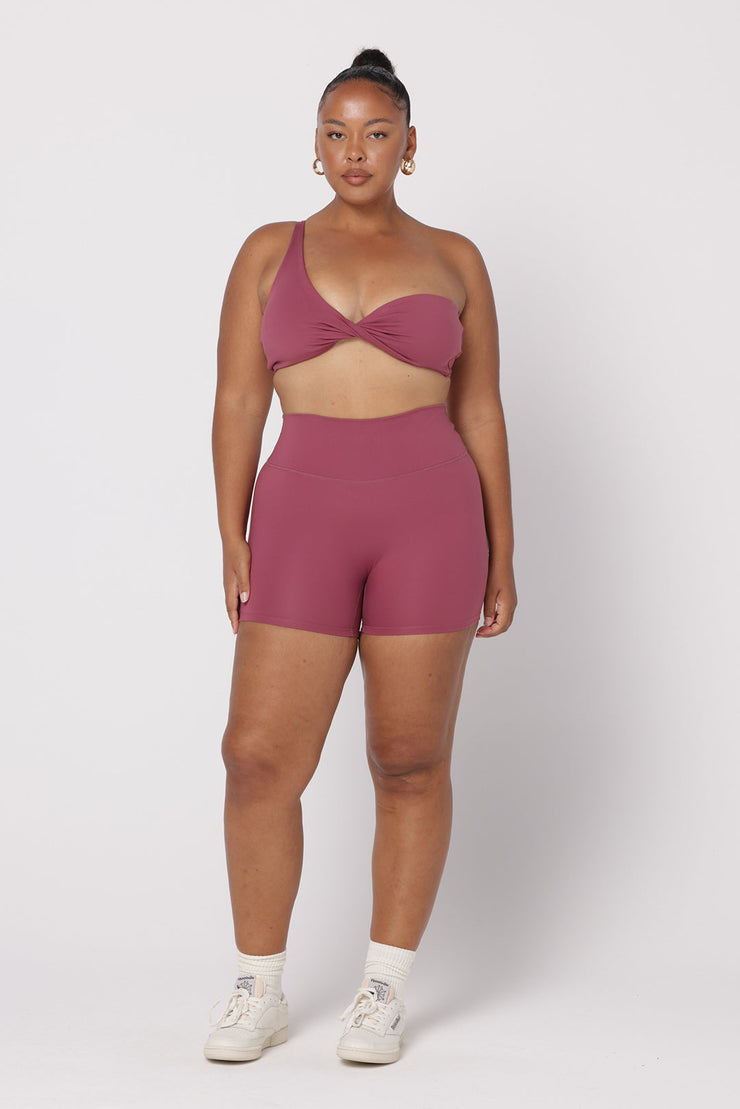 Bike Shorts 4" | Burgundy