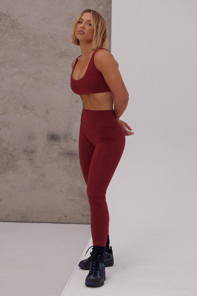 Scrunch Leggings | Merlot